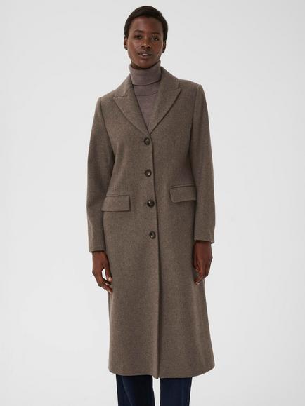 Part Two Sirina Wool Blend Coat, Dark Walnut Melange, Dark Walnut Melange