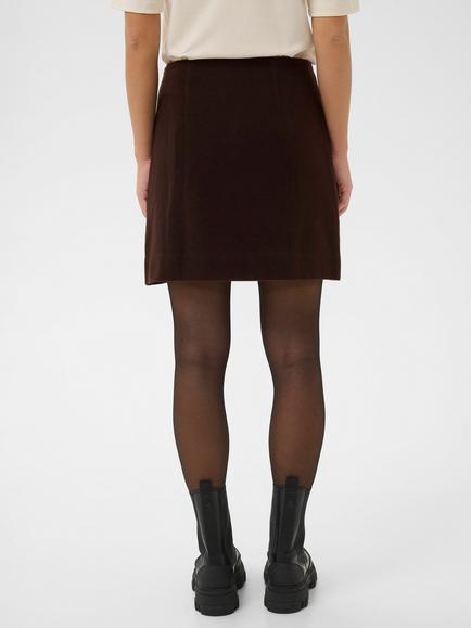 Part Two Julissa Wool Blend Mini Skirt, Ganache - view 2, Ganache