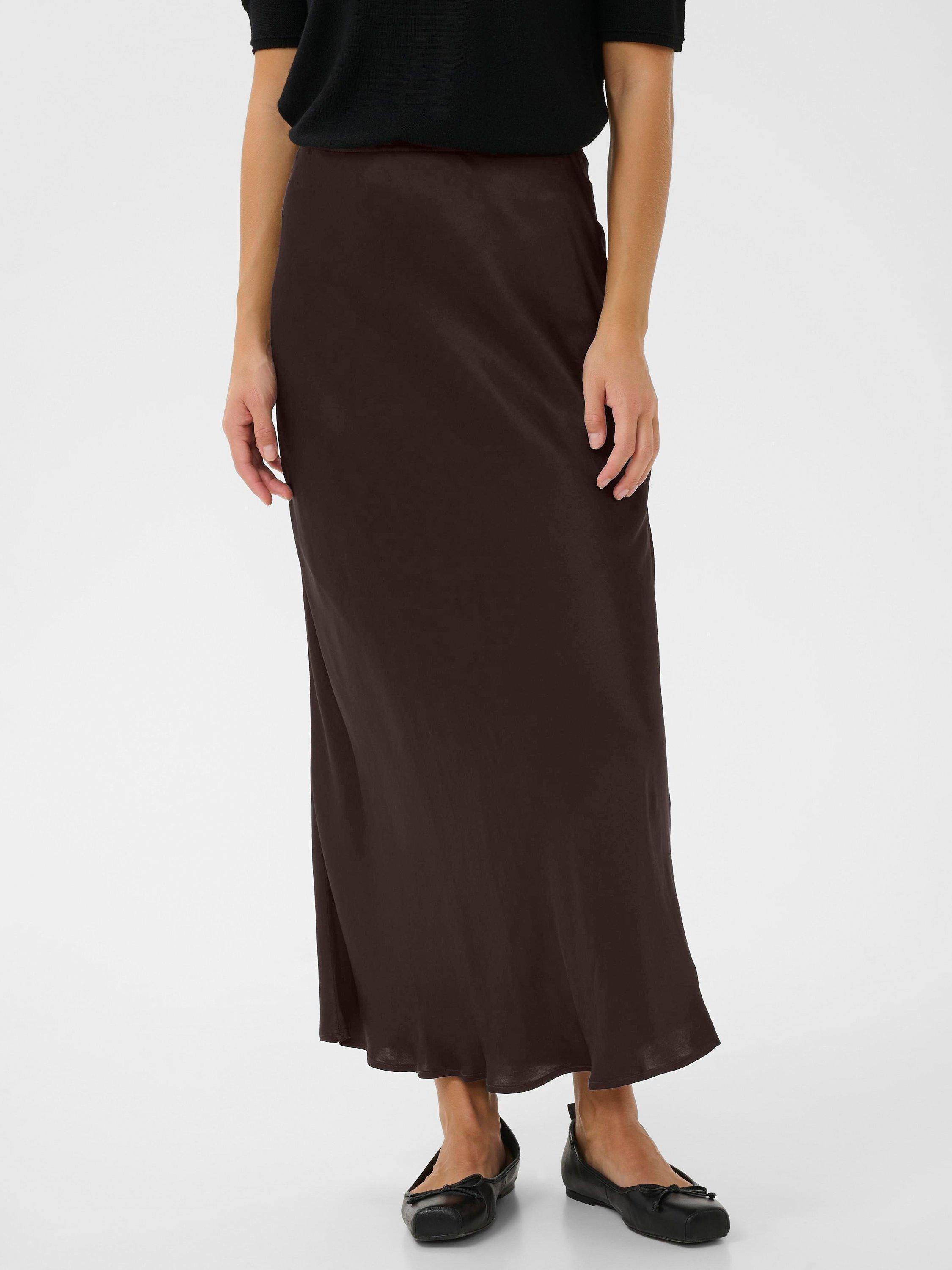 Product image 1 of 6, which shows Part Two Laurina Midi Skirt, Ganache, 8