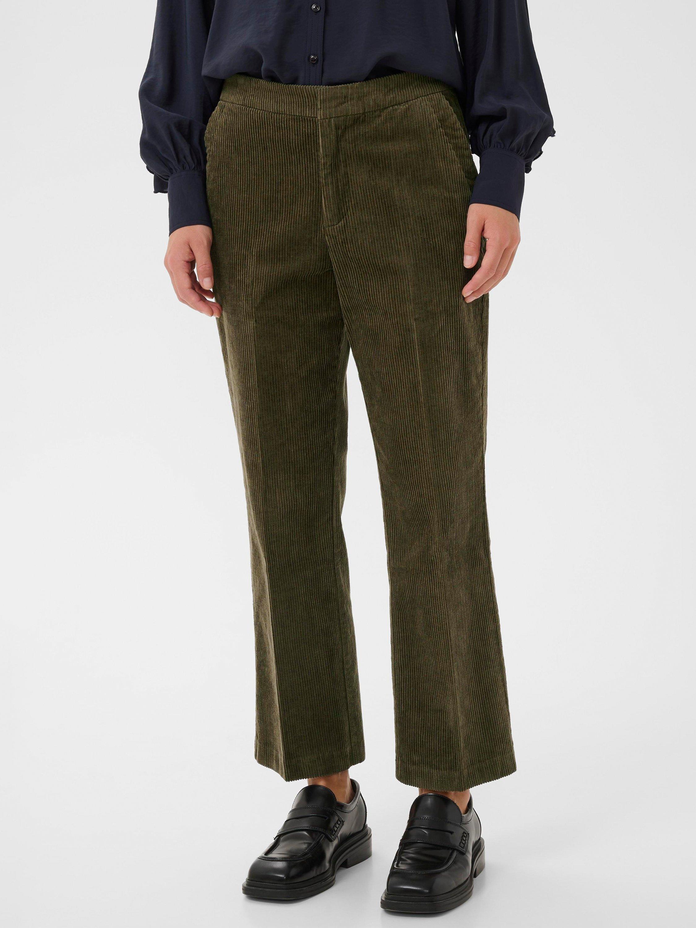 Product image 1 of 5, which shows Part Two Mishas Corduroy Trousers, Tarmac, 8