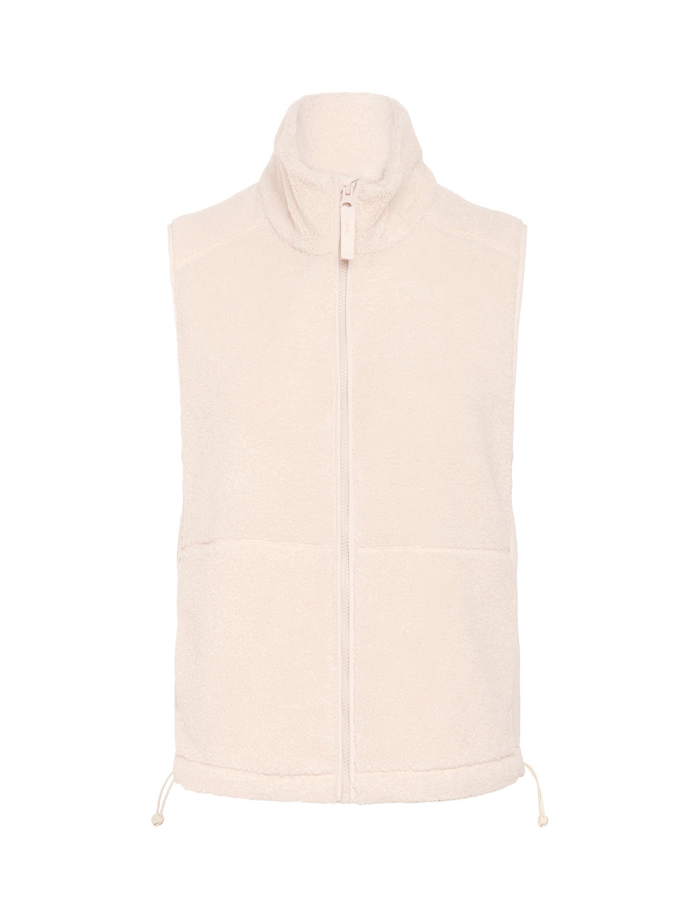Product image 5 of 6, which shows Part Two Sasja Zip Fleece Gilet, Moonbeam, 8