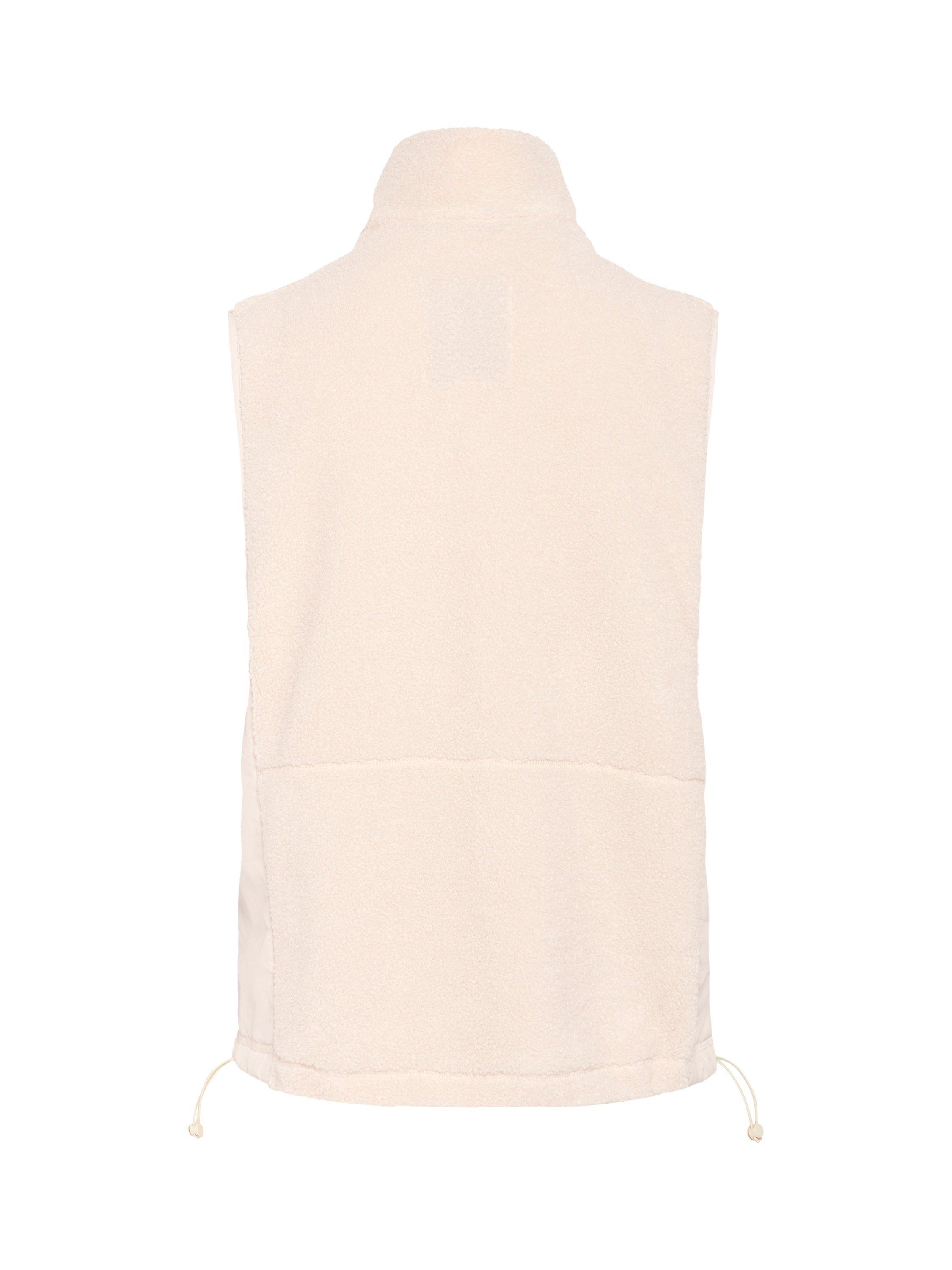 Product image 6 of 6, which shows Part Two Sasja Zip Fleece Gilet, Moonbeam, 8