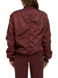 Smith & Soul Stretch Collar Bomber Jacket, Bordeaux - view 2, Bordeaux