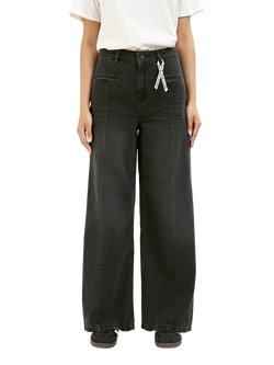 Smith & Soul High Rise Wide Leg Jeans, Black, Black