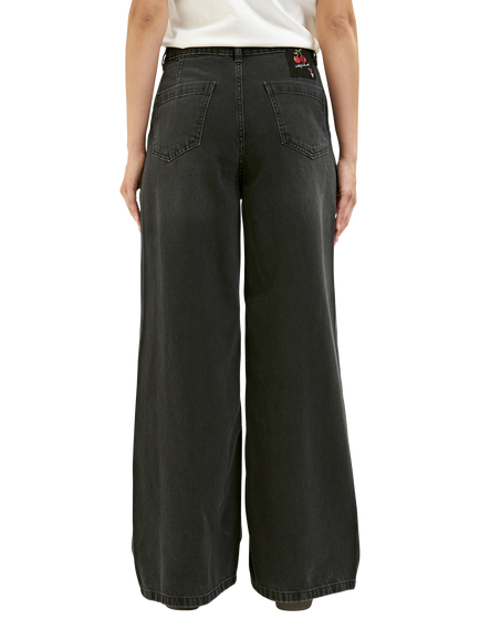 Smith & Soul High Rise Wide Leg Jeans, Black - view 2, Black