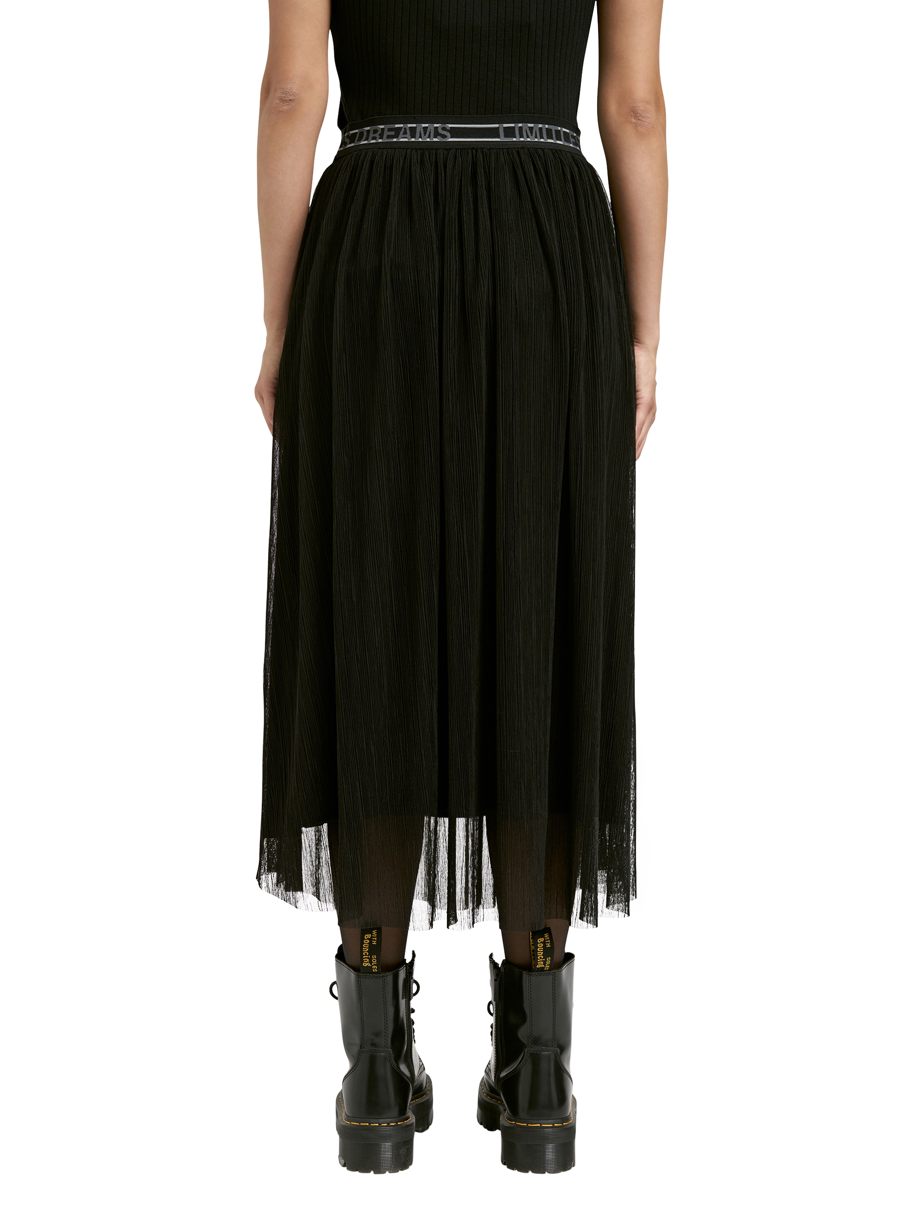 Product image 2 of 4, which shows Smith & Soul Tulle Mesh Skirt, Black, XS