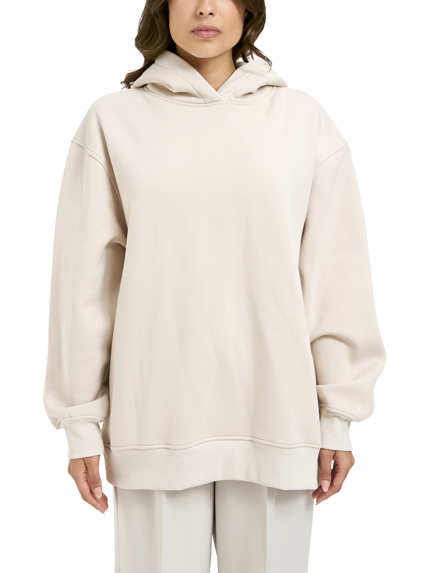 Product image 1 of 6, which shows Smith & Soul Limitless Oversized Hoodie, Beige, XS