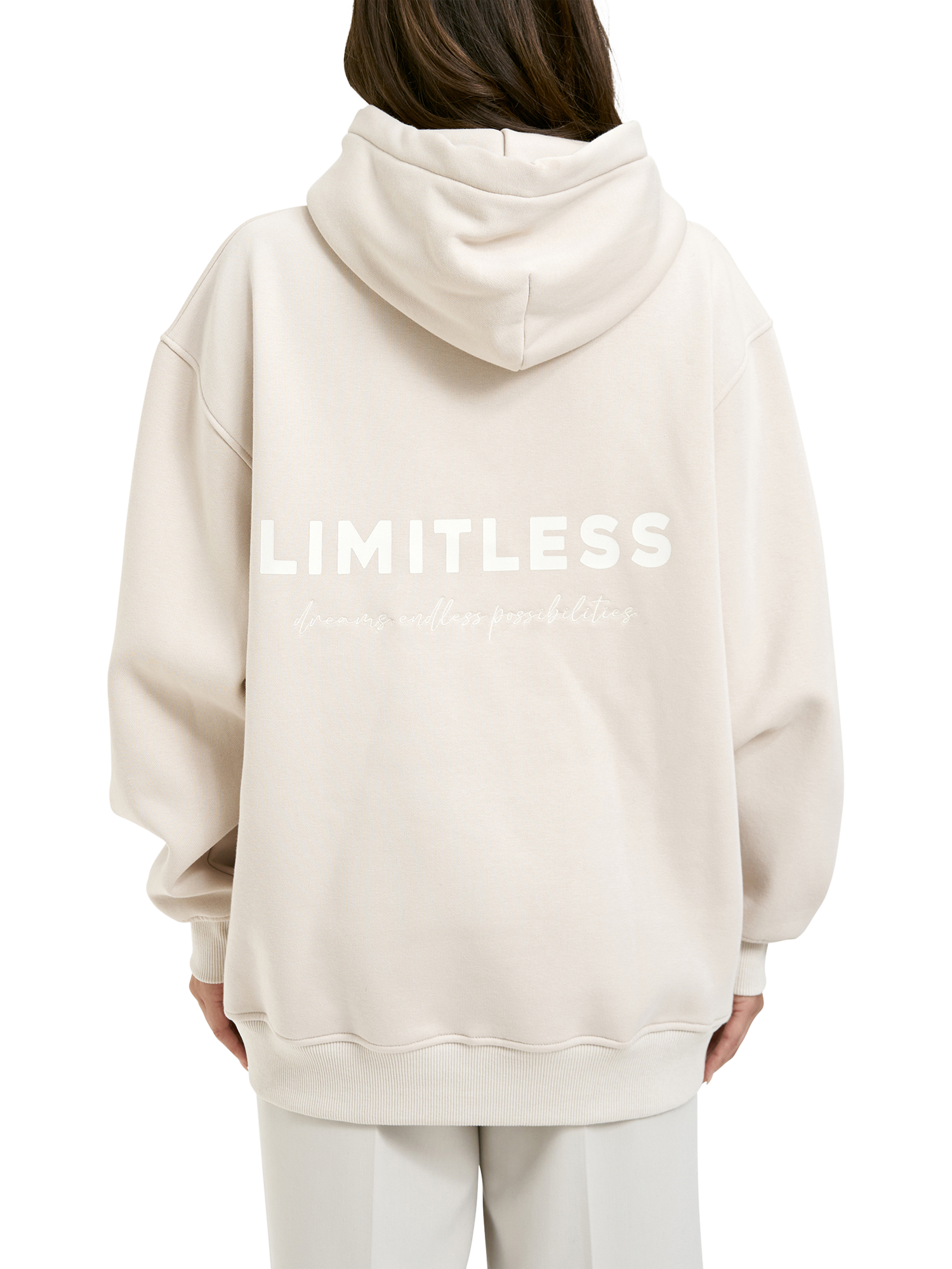Product image 2 of 6, which shows Smith & Soul Limitless Oversized Hoodie, Beige, XS