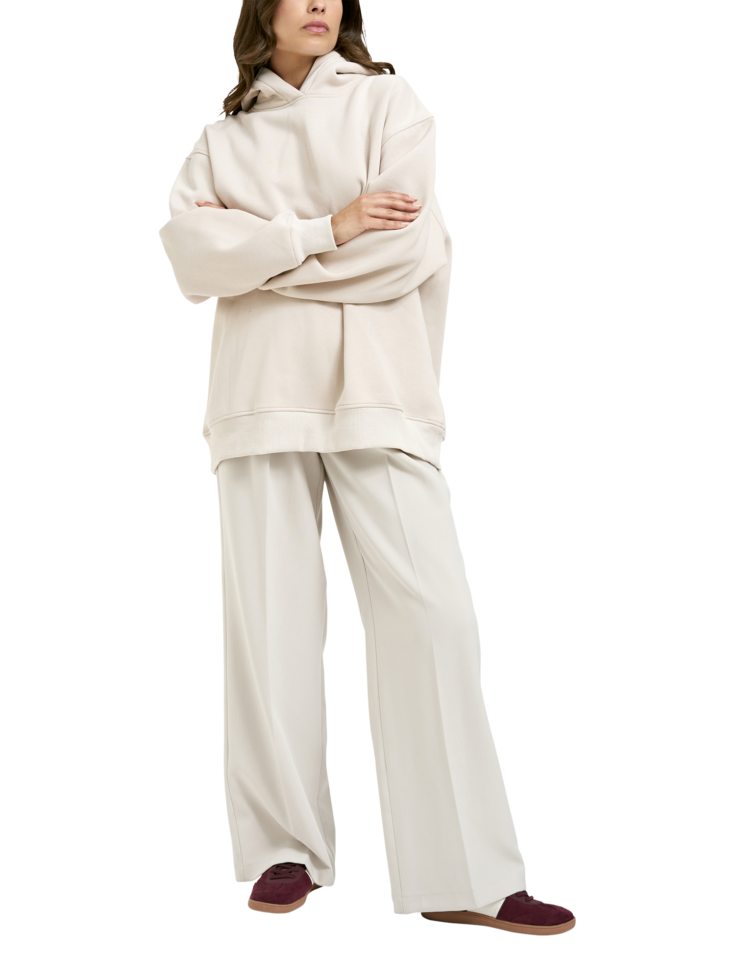 Product image 3 of 6, which shows Smith & Soul Limitless Oversized Hoodie, Beige, XS