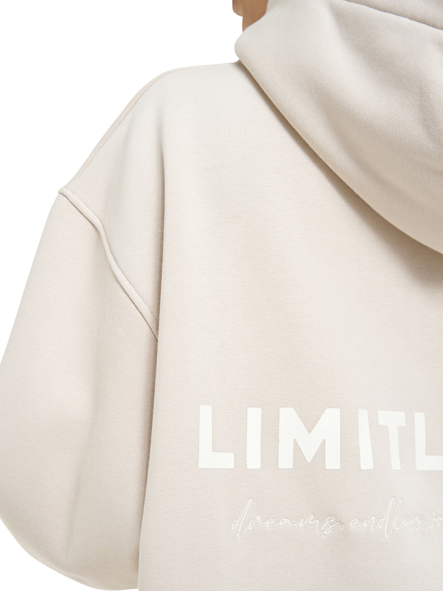 Product image 4 of 6, which shows Smith & Soul Limitless Oversized Hoodie, Beige, XS