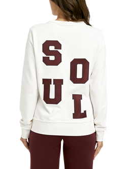 Smith & Soul Slogan Graphic Sweatshirt, Cream White - view 2, Cream White