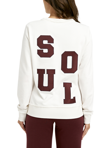 Smith & Soul Slogan Graphic Sweatshirt, Cream White - view 2, Cream White