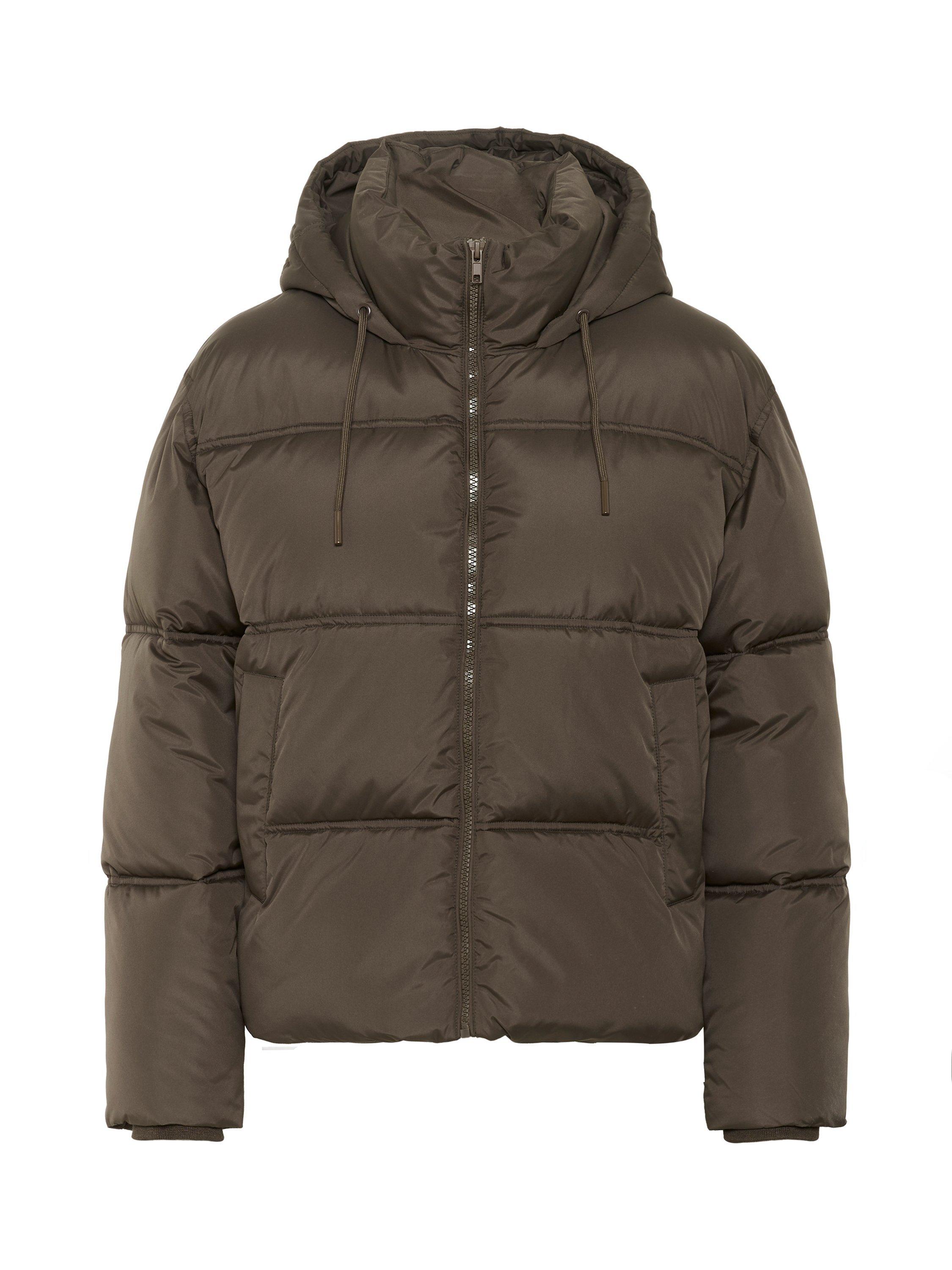 Product image 1 of 2, which shows Saint Tropez Fey Puffer Jacket, Chocolate Brown, XS