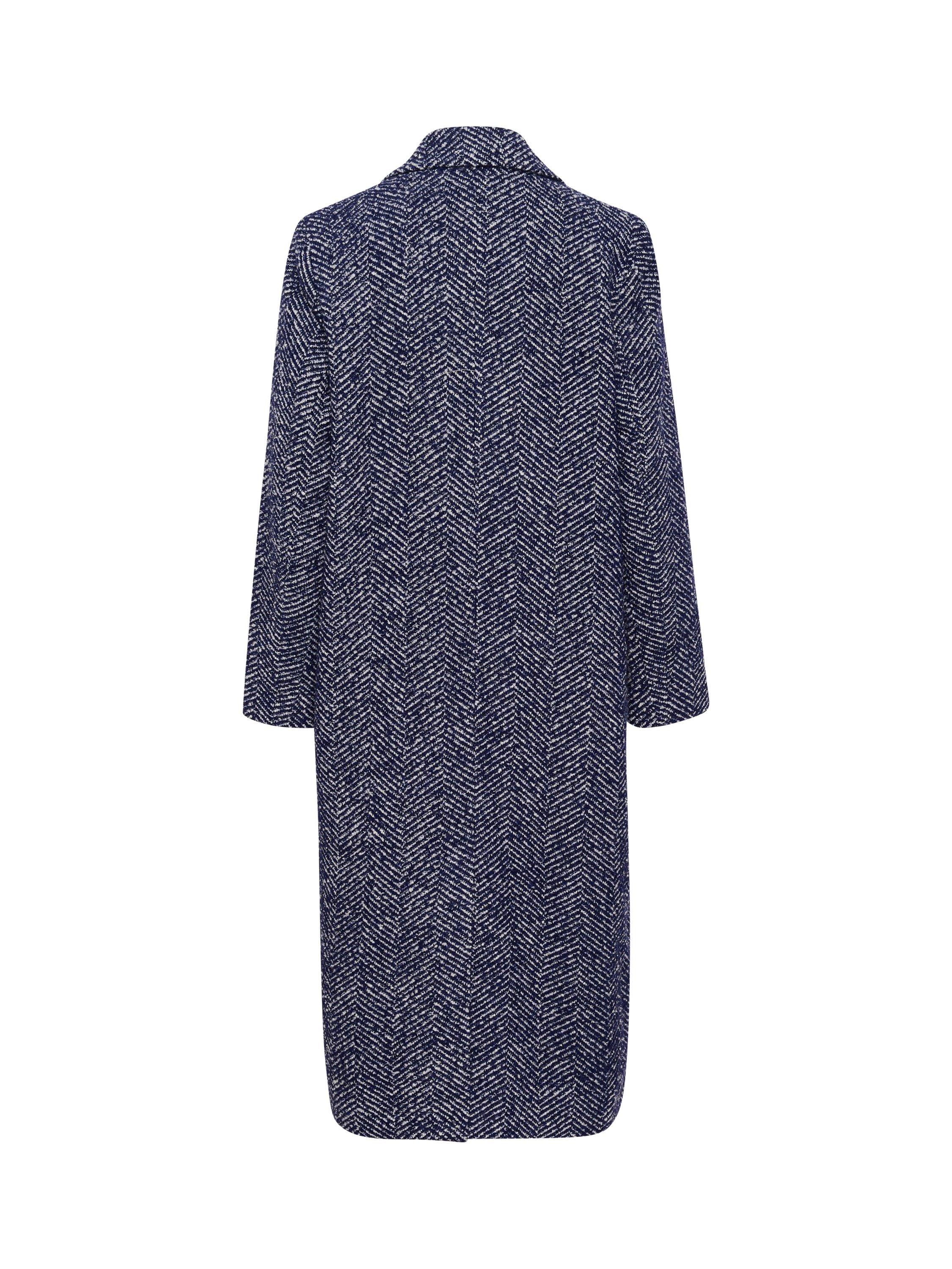 Product image 2 of 2, which shows Saint Tropez Lenette Herringbone Coat, Midnight Sail, XS