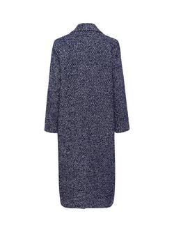 Saint Tropez Lenette Herringbone Coat, Midnight Sail - view 2, Midnight Sail