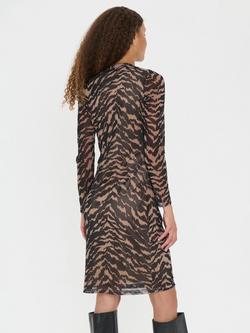 Saint Tropez Migga Abstract Animal Print Wrap Dress, Black - view 2, Black