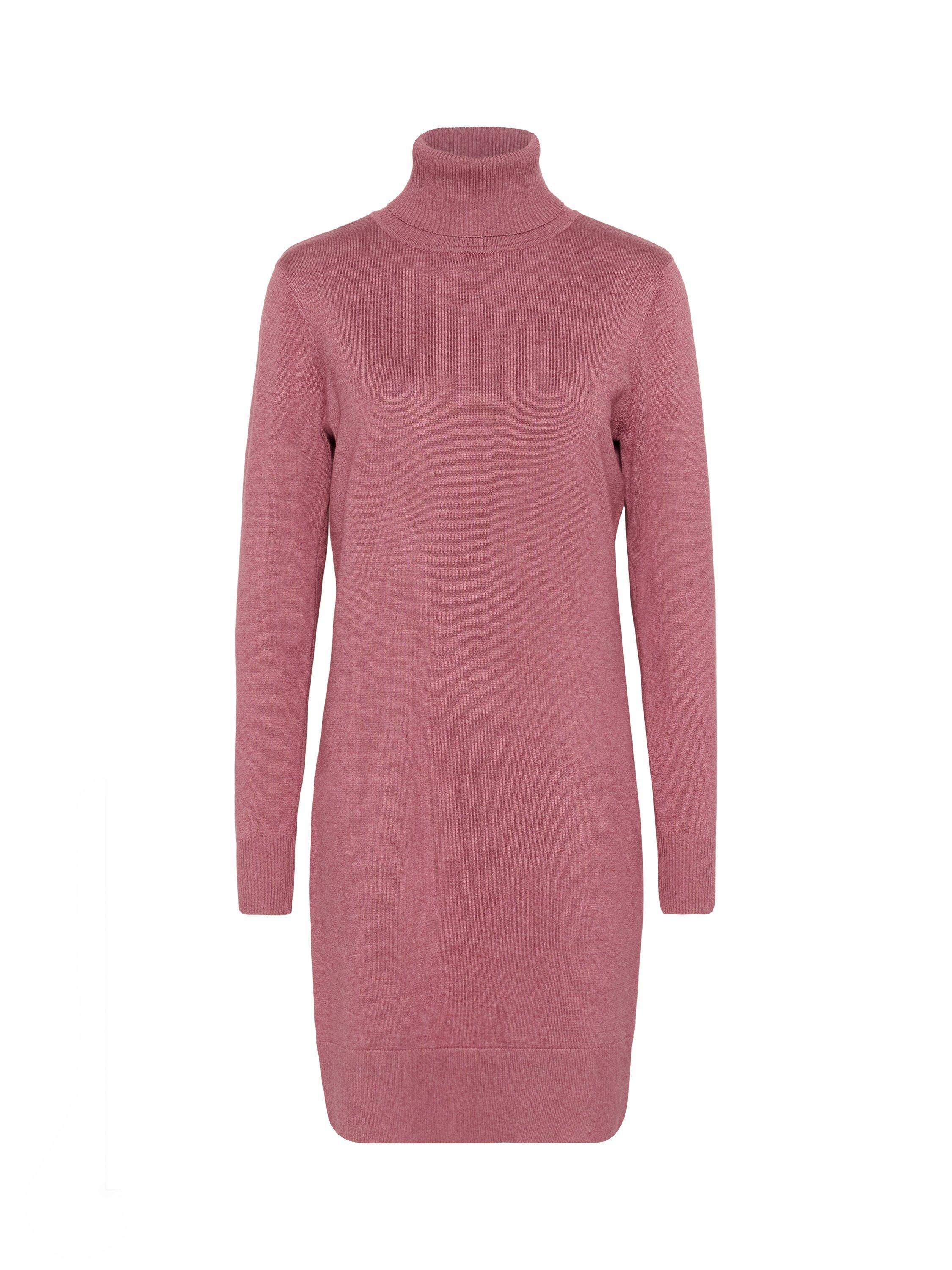 Product image 5 of 6, which shows Saint Tropez Mila Roll Neck Jumper Dress, Red Violet Melange, XS