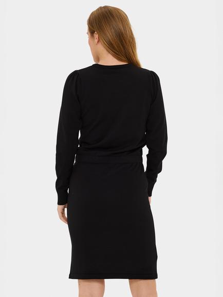 Saint Tropez Mila Round Neck Jumper Dress - view 2, Black