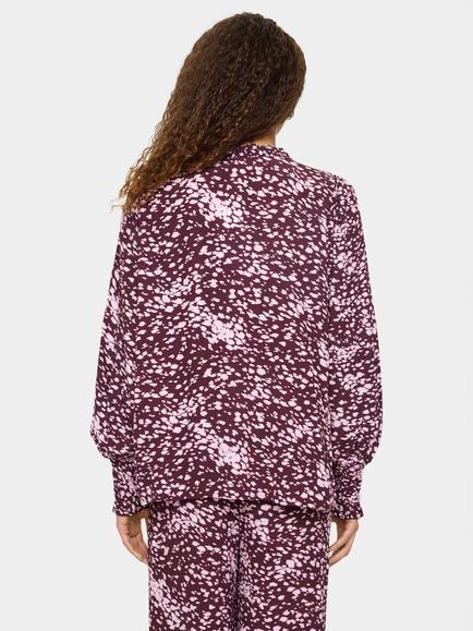 Saint Tropez Malika Abstract Animal Print Top, Fudge - view 2, Fudge