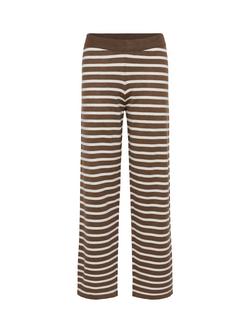 Saint Tropez Mila Stripe Knit Trousers, Fondue Fudge, Fondue Fudge
