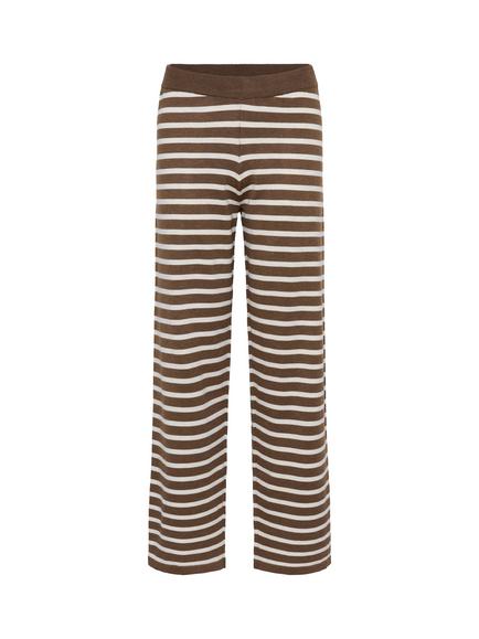 Saint Tropez Mila Stripe Knit Trousers, Fondue Fudge, Fondue Fudge