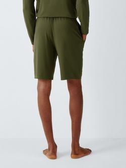 John Lewis Lounge Shorts containing TENCEL™ Modal, Green Olive - view 2, Green Olive