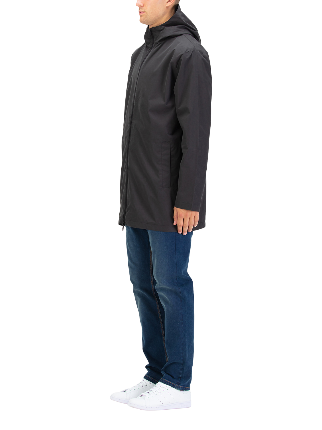Product image 3 of 7, which shows LUKE 1977 Hooded Zip Front Jacket, Black, S