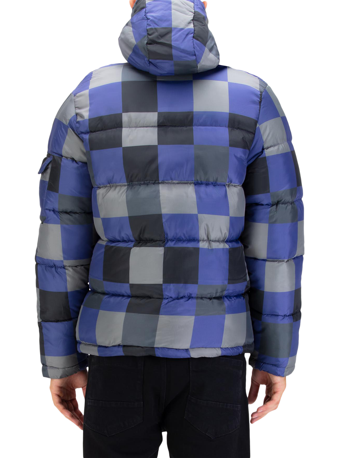 Product image 2 of 7, which shows LUKE 1977 Yupick Padded Hooded Jacket, Future Dusk/Multi, S