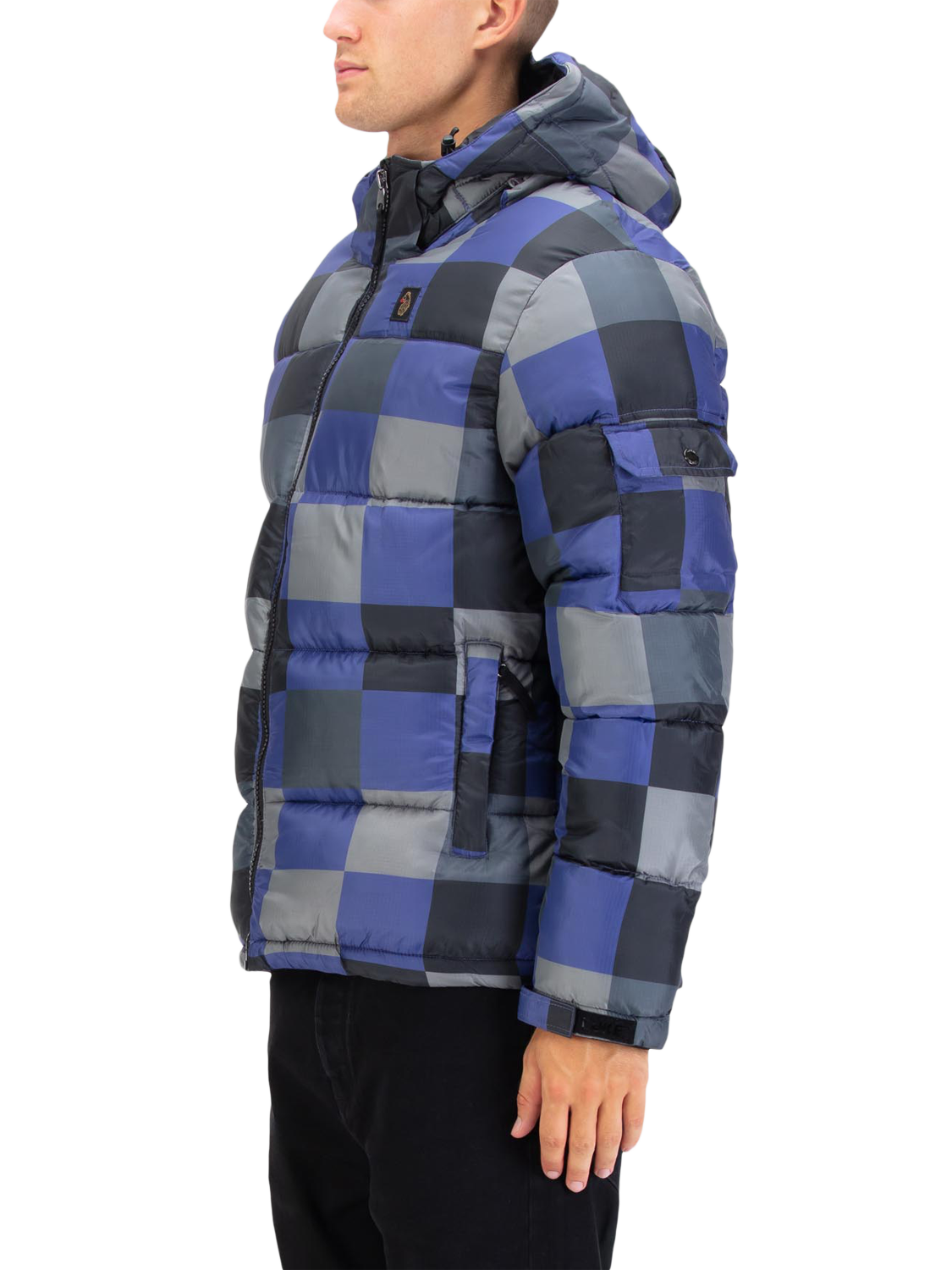 Product image 3 of 7, which shows LUKE 1977 Yupick Padded Hooded Jacket, Future Dusk/Multi, S