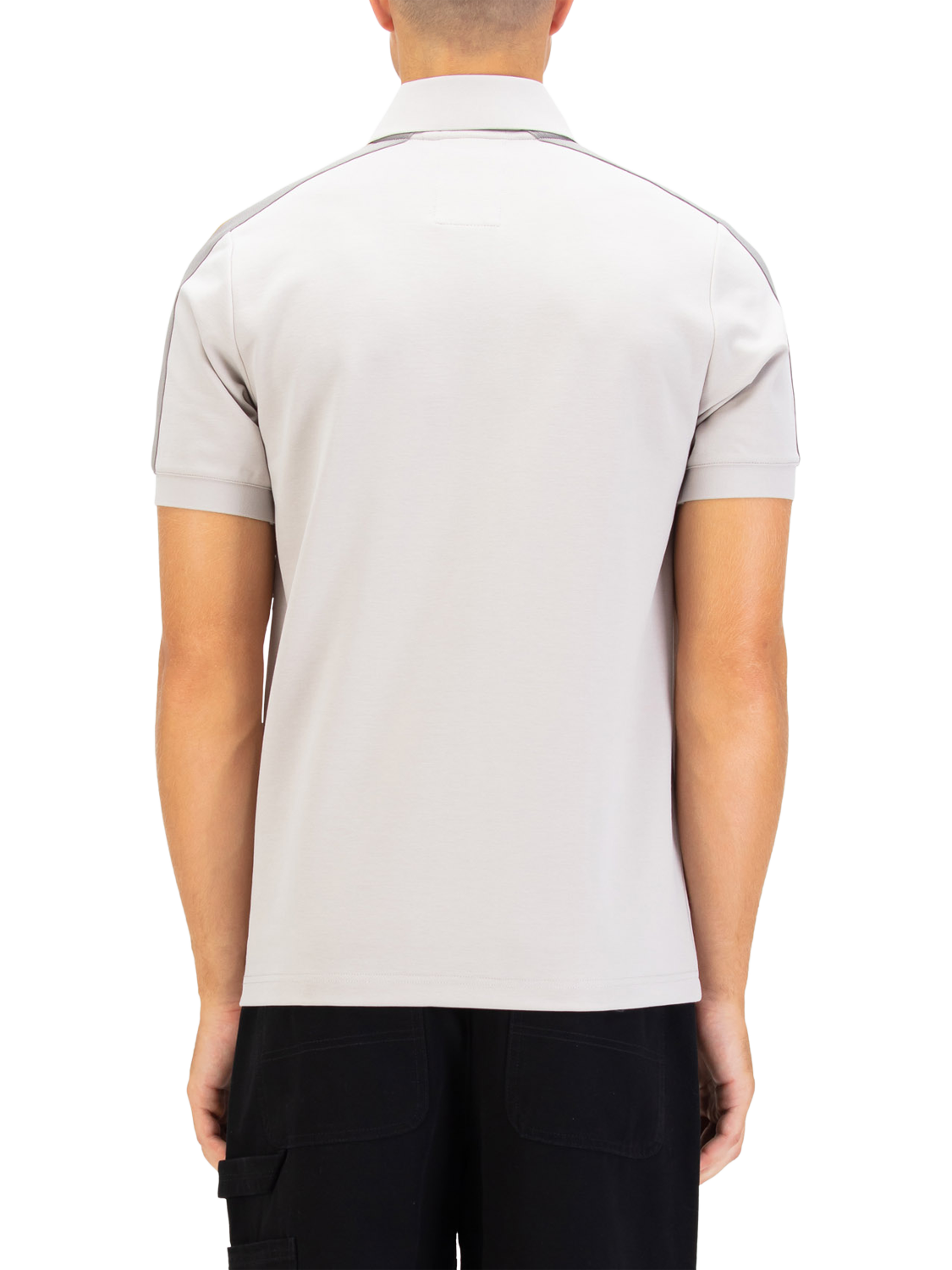 Product image 2 of 7, which shows LUKE 1977 Half Zip Cotton Blend Polo Shirt, Grey, S