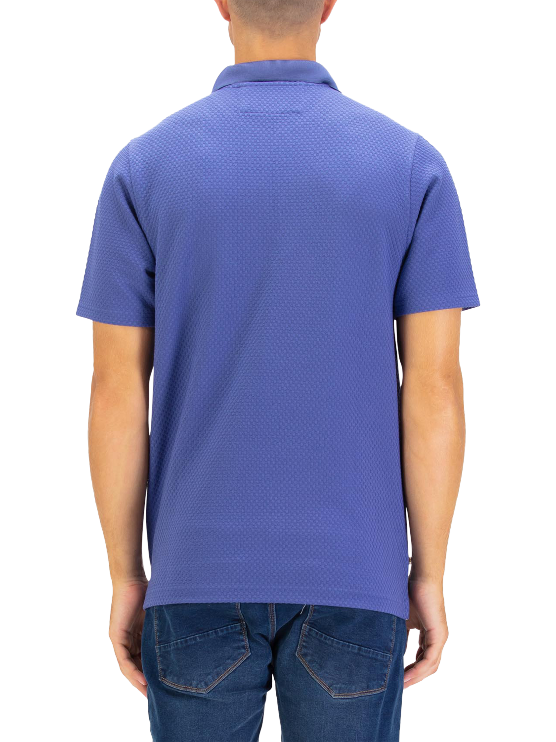 Product image 2 of 6, which shows LUKE 1977 Half Zip Polo Shirt, Future Dusk, S