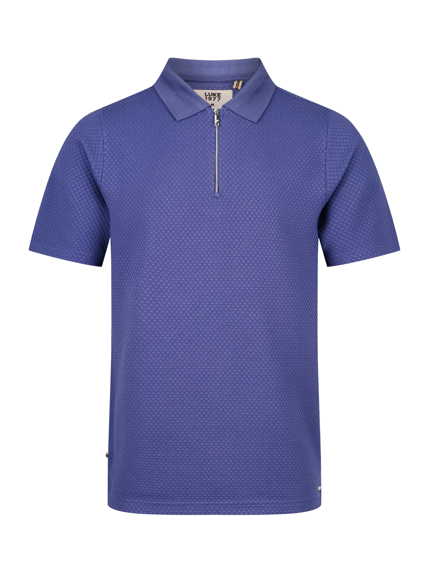 Product image 4 of 6, which shows LUKE 1977 Half Zip Polo Shirt, Future Dusk, S