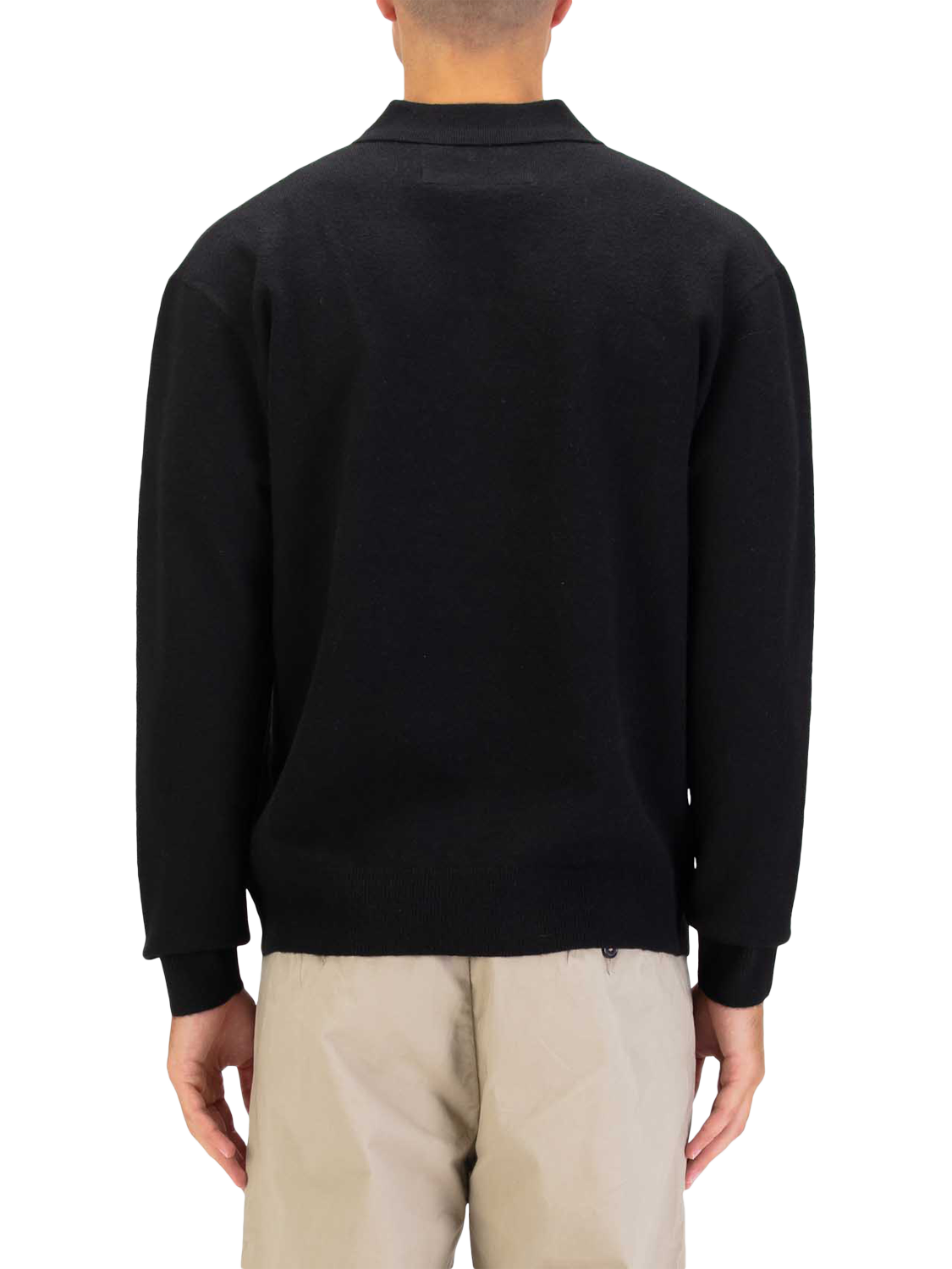 Product image 2 of 6, which shows LUKE 1977 Long Sleeve Polo Shirt, Black, S