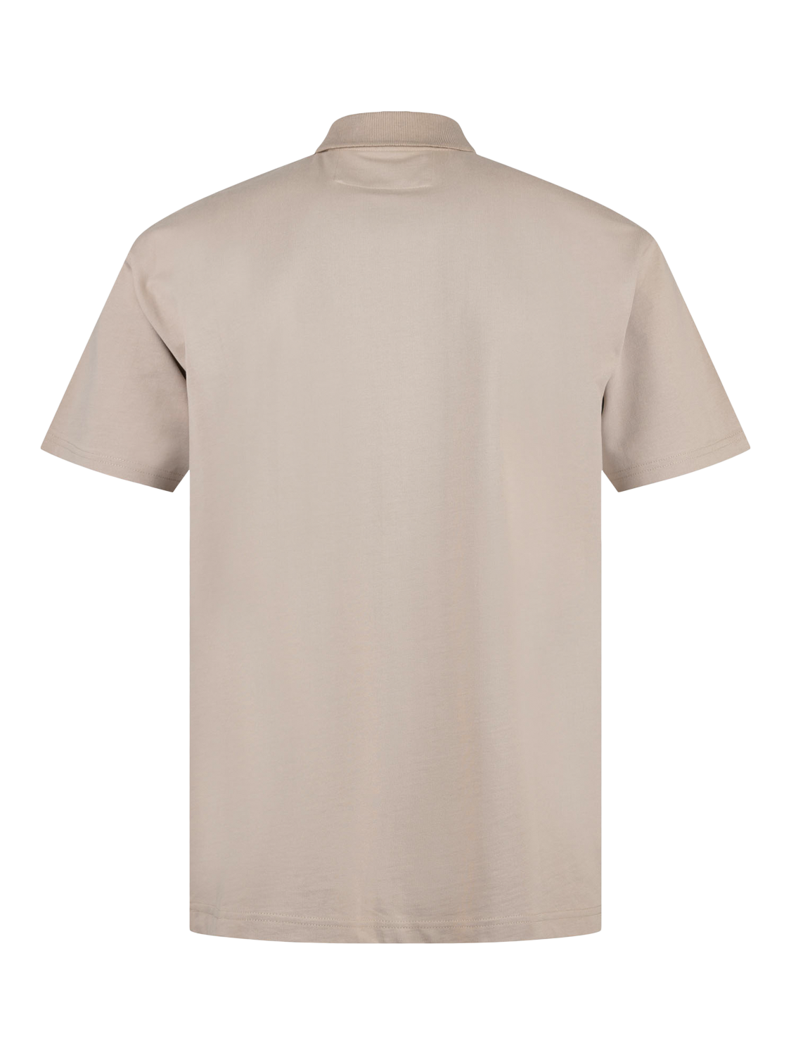 Product image 5 of 6, which shows LUKE 1977 Half Zip Cotton Polo Shirt, Stone, S