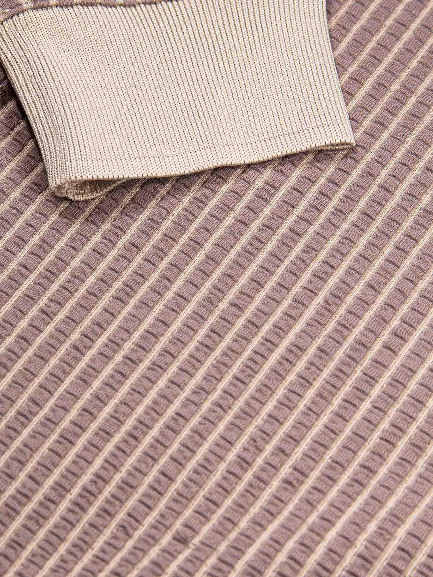 Product image 6 of 6, which shows LUKE 1977 Button Through Long Sleeve Polo Shirt, Hardnut/Stone, S