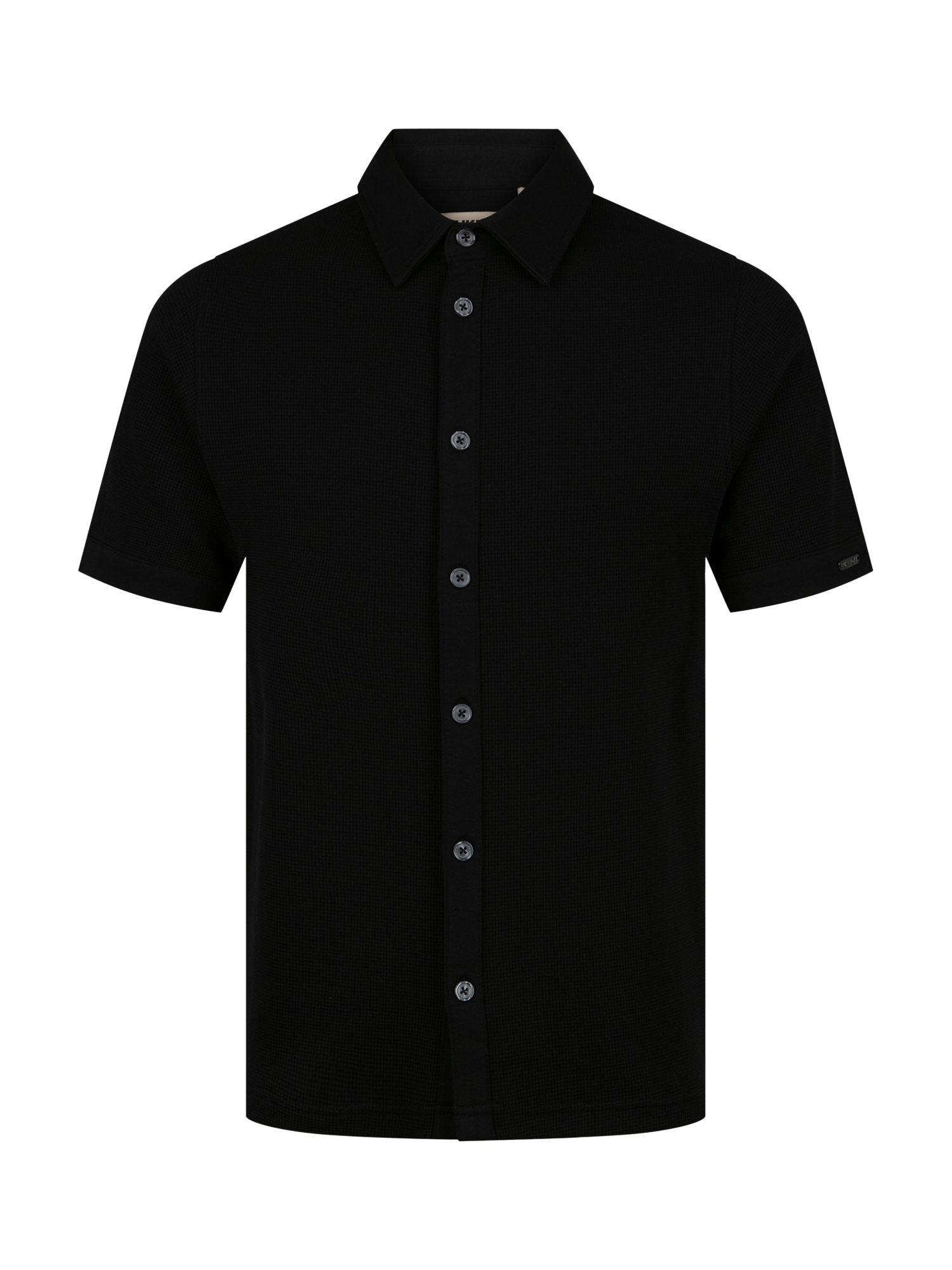 Product image 4 of 6, which shows LUKE 1977 New Larry Cotton Regular Fit Shirt, Black, S