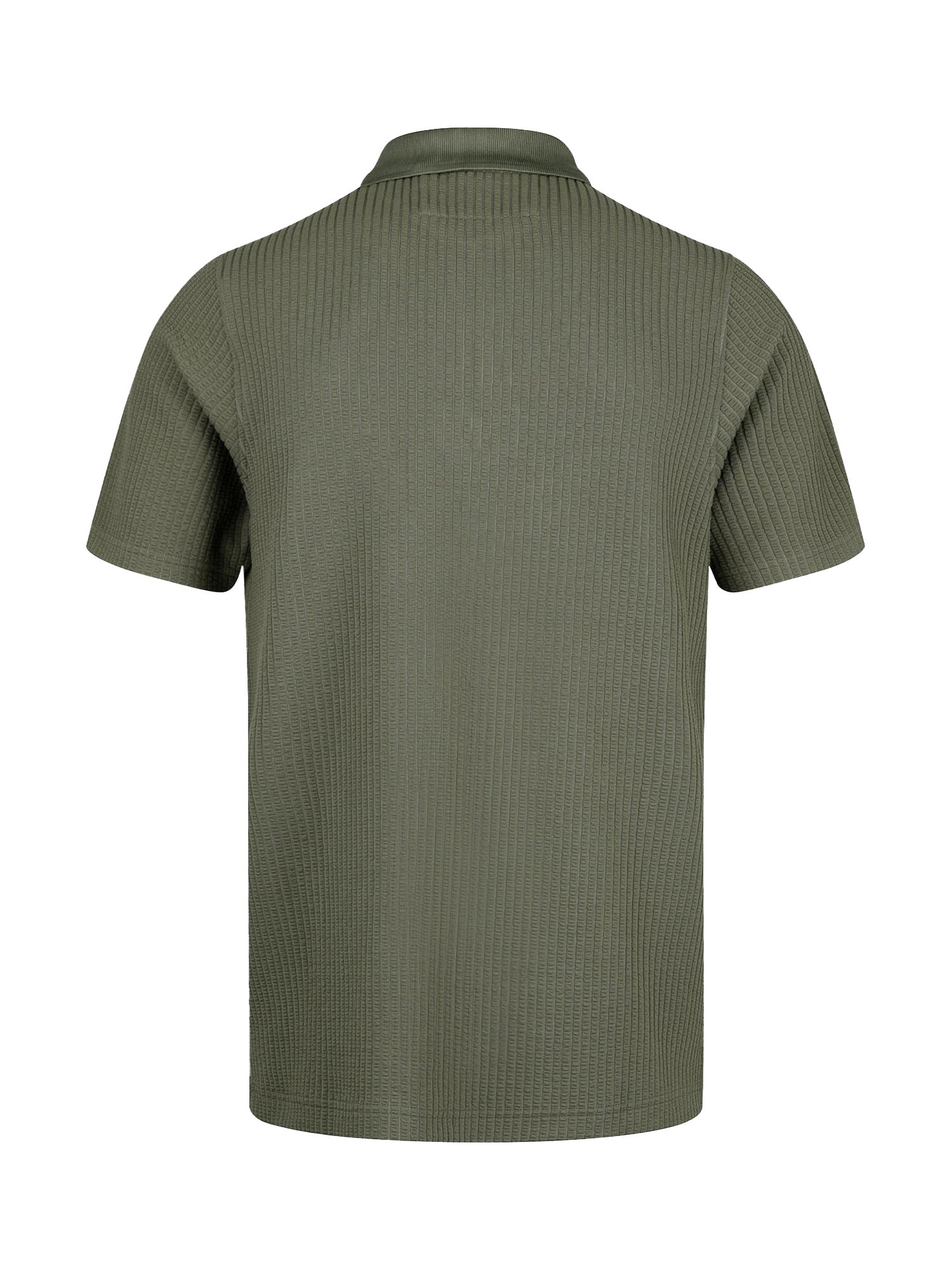 Product image 5 of 6, which shows LUKE 1977 Half Zip Cotton Blend Polo Shirt, Clover, S