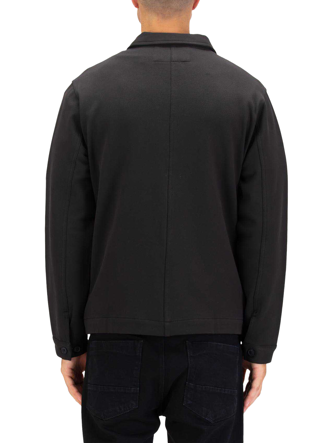 Product image 2 of 6, which shows LUKE 1977 Cotton Overshirt, Black, S