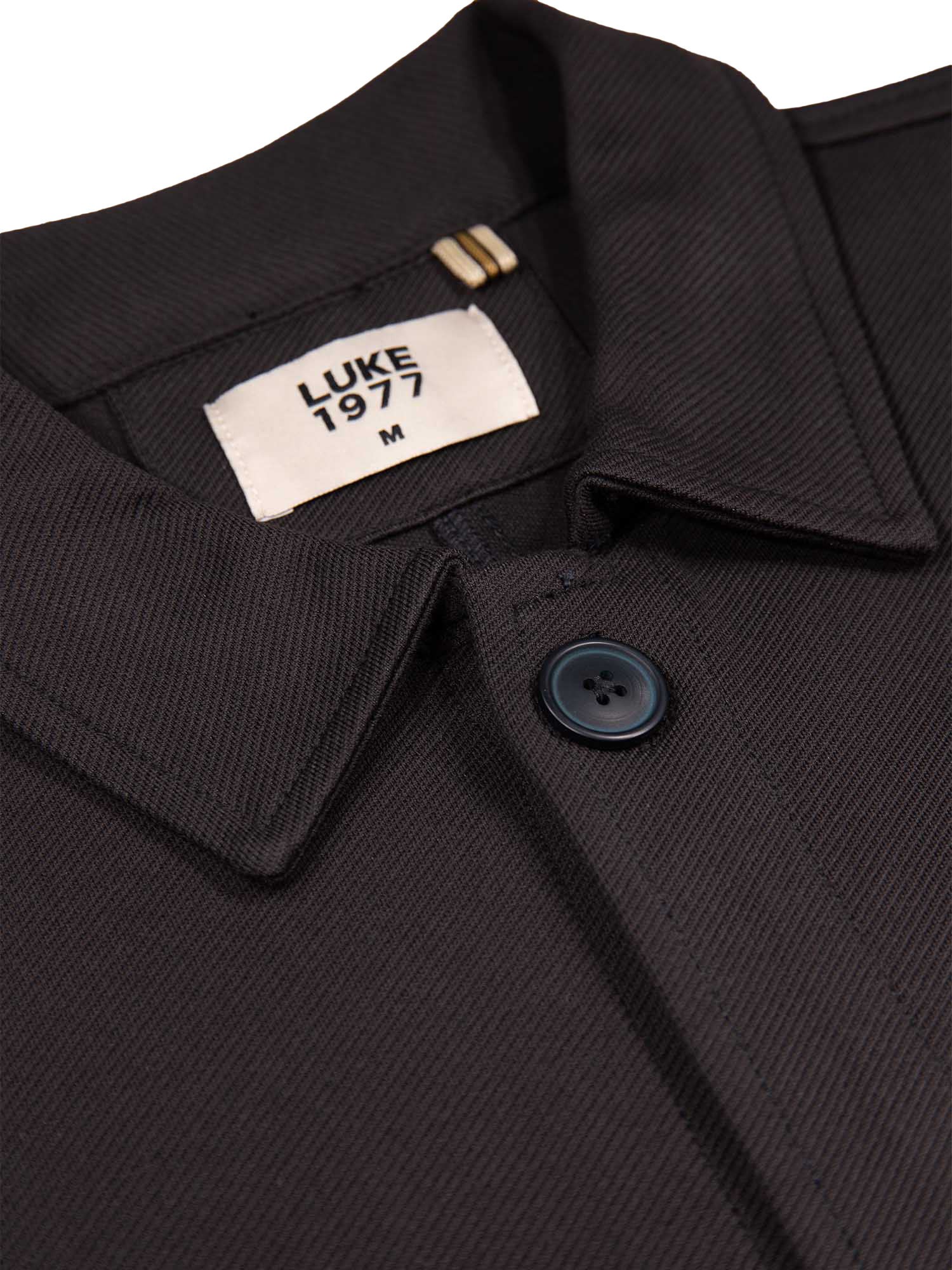 Product image 6 of 6, which shows LUKE 1977 Cotton Overshirt, Black, S