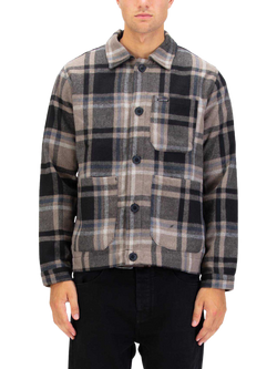 LUKE 1977 Check Cotton Overshirt, Ecru/Multi, Ecru Multi