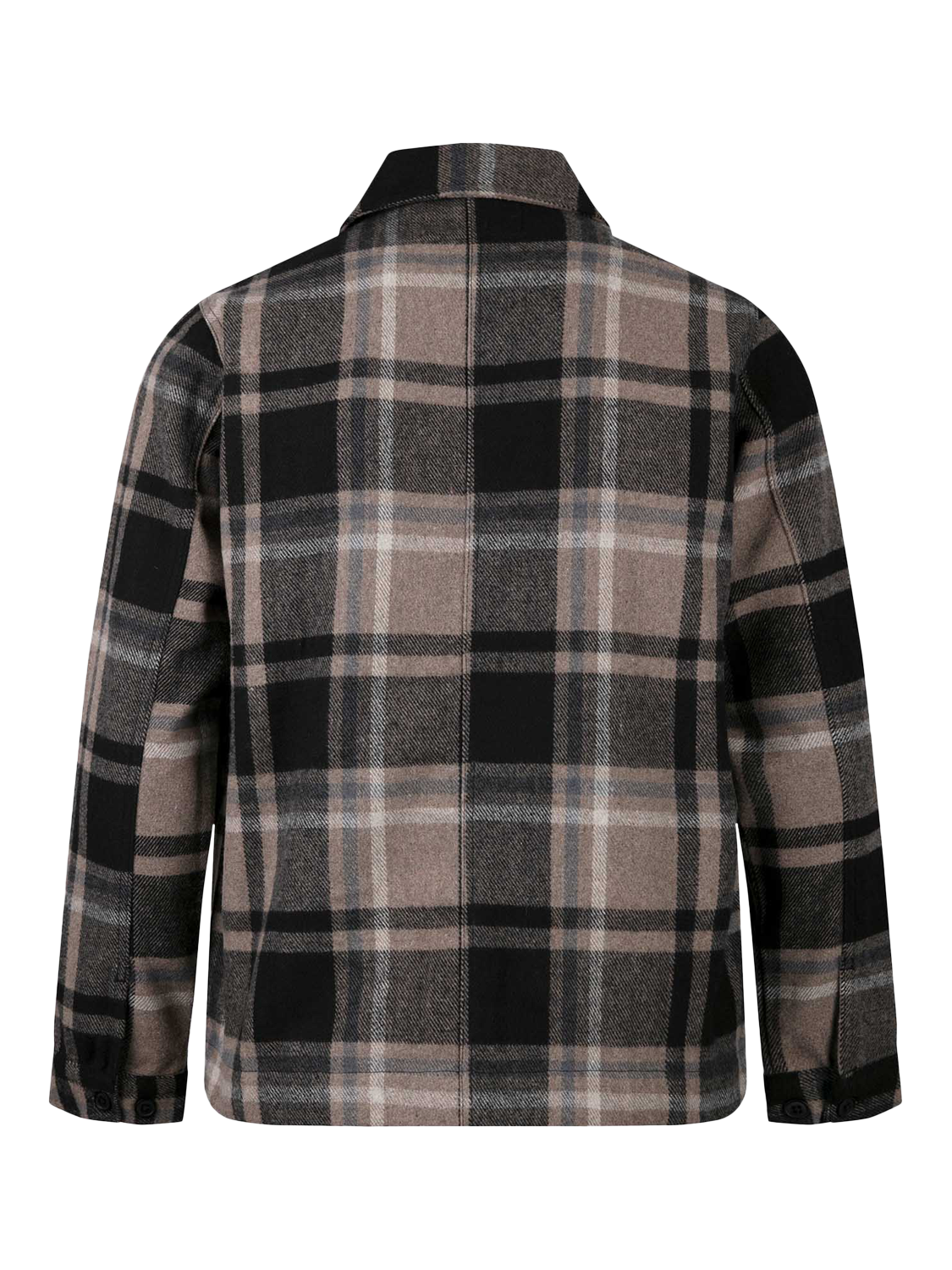 Product image 5 of 6, which shows LUKE 1977 Check Cotton Overshirt, Ecru/Multi, S