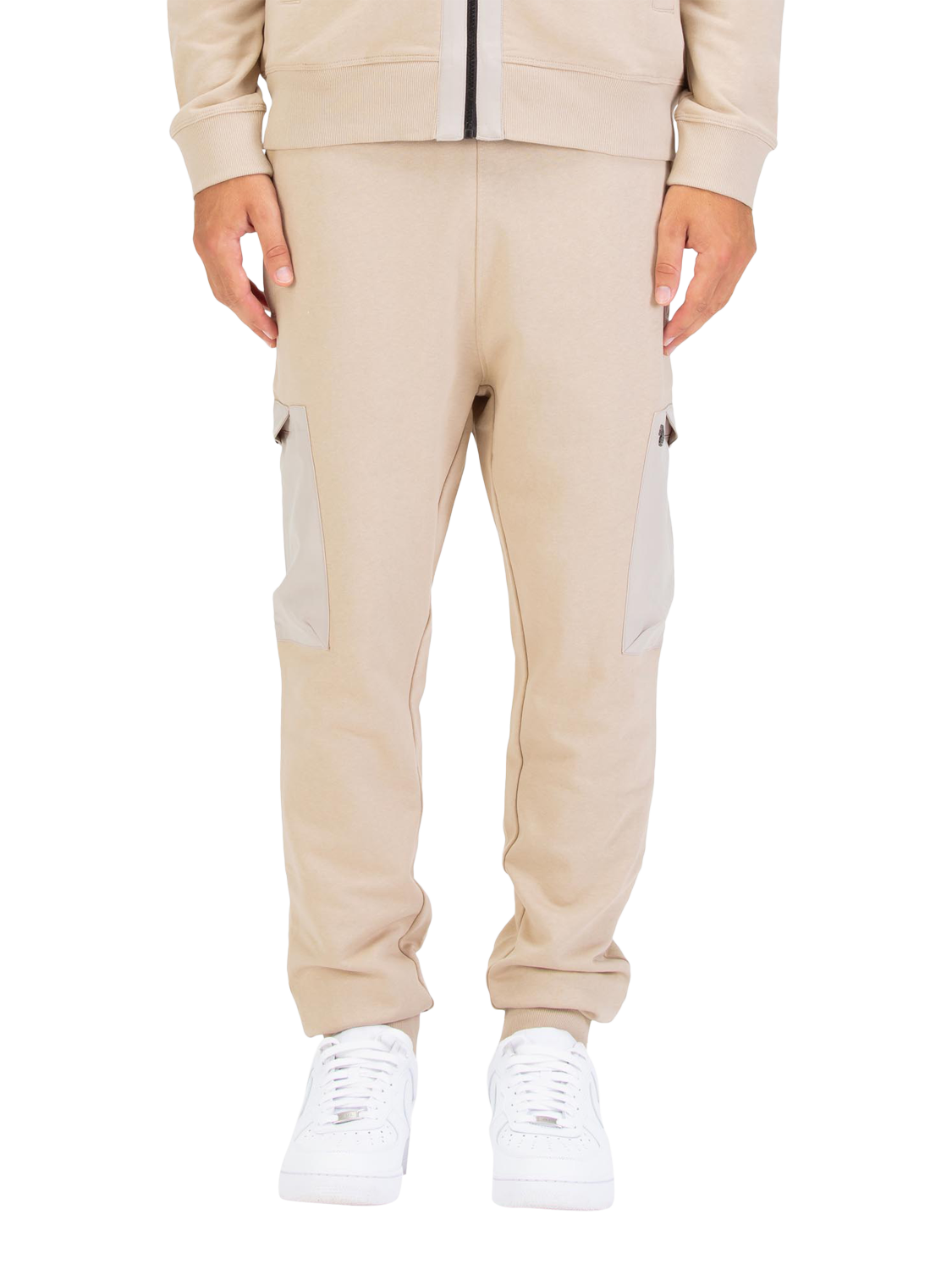 Product image 1 of 4, which shows LUKE 1977 Ealing 1000 Cotton Joggers, Stone, S