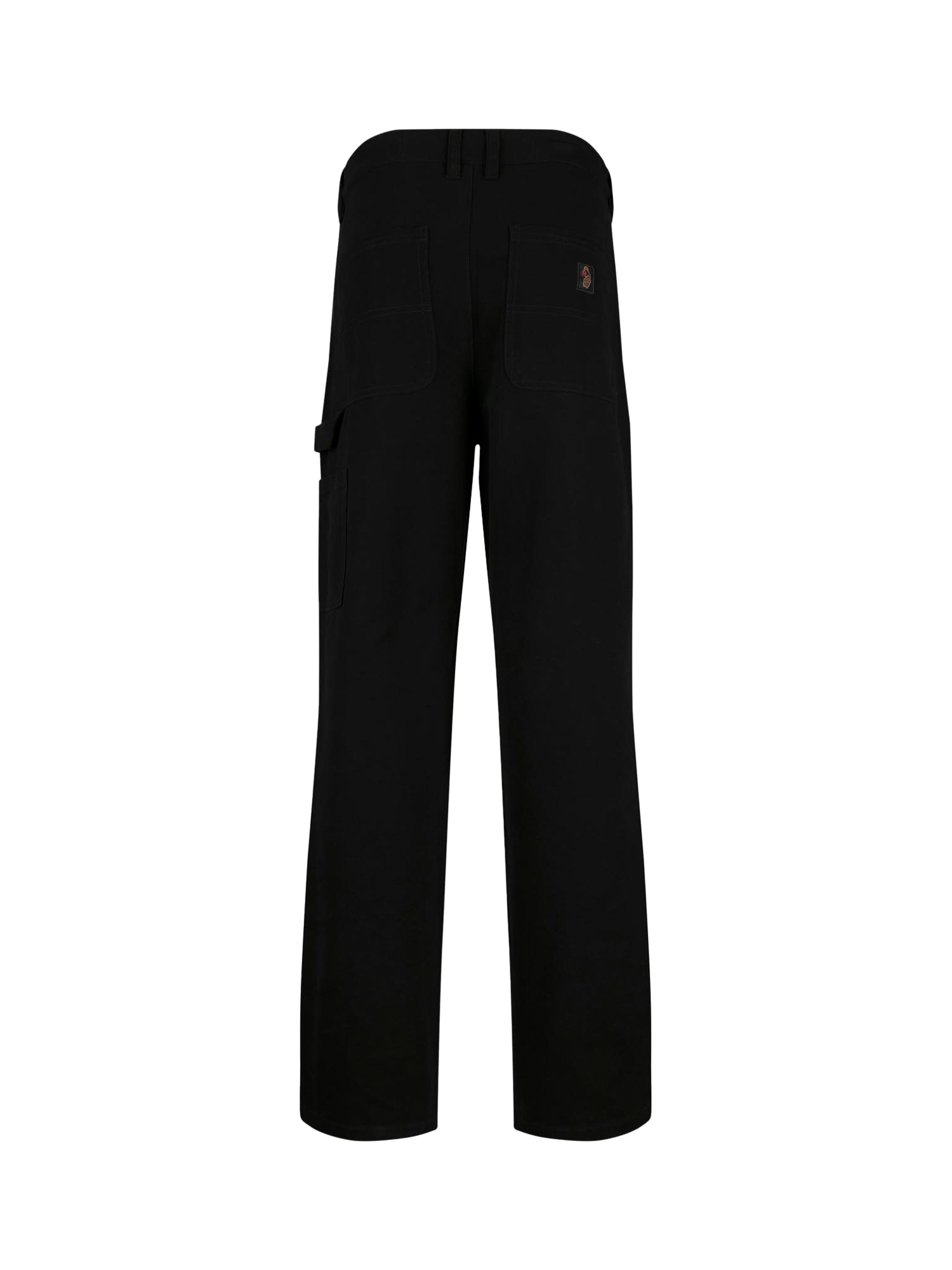 Product image 6 of 8, which shows LUKE 1977 Harlech Carpenter Cotton Trousers, Black, 28R