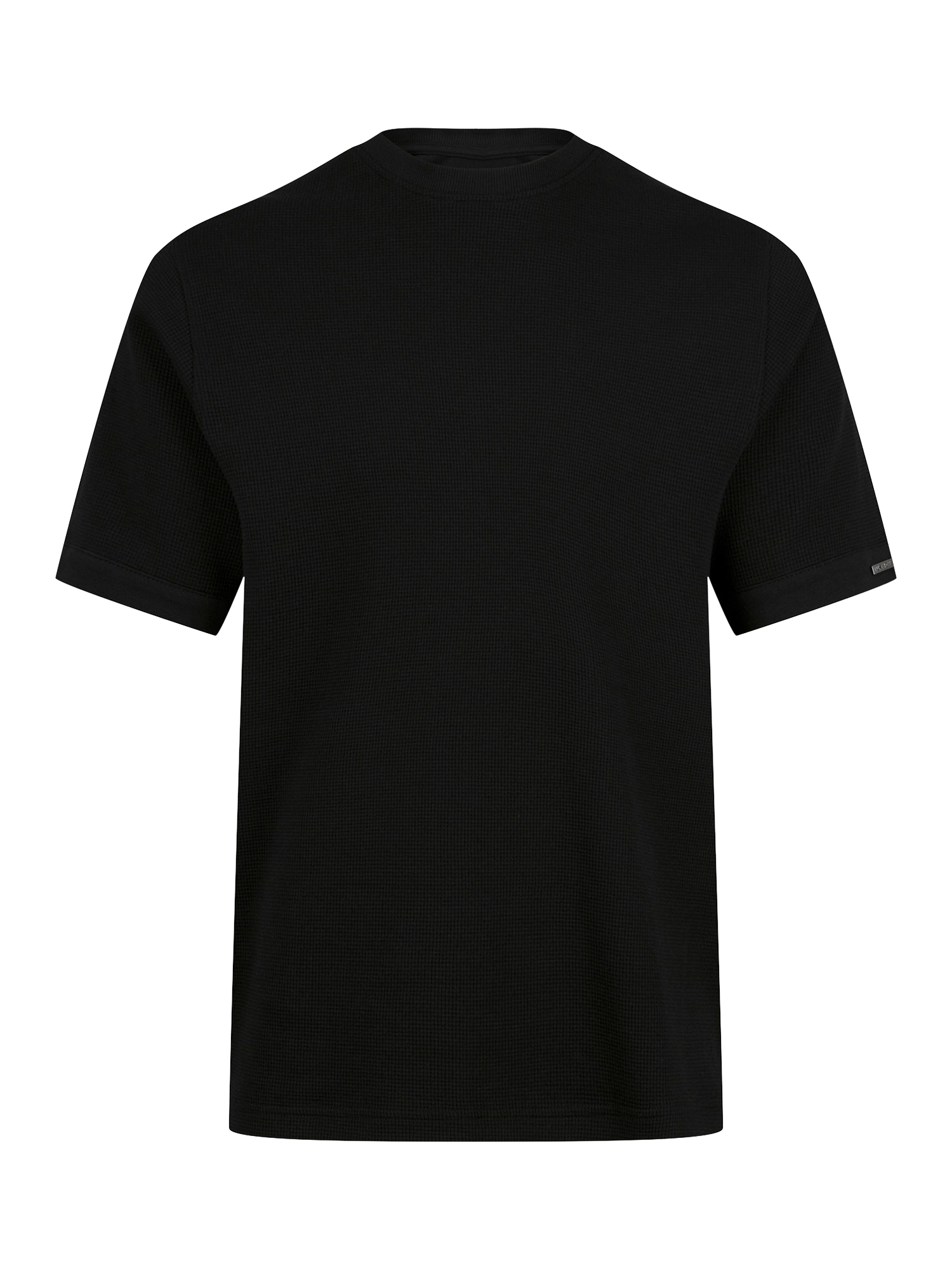 Product image 4 of 6, which shows LUKE 1977 Ellison Cotton Waffle T-Shirt, Black, S