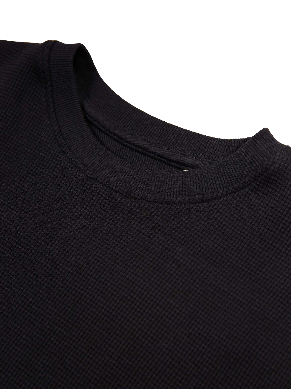 Product image 6 of 6, which shows LUKE 1977 Ellison Cotton Waffle T-Shirt, Black, S