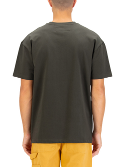 LUKE 1977 Oversized Crew Neck Cotton T-Shirt, Dark Green - view 2, Dark Green