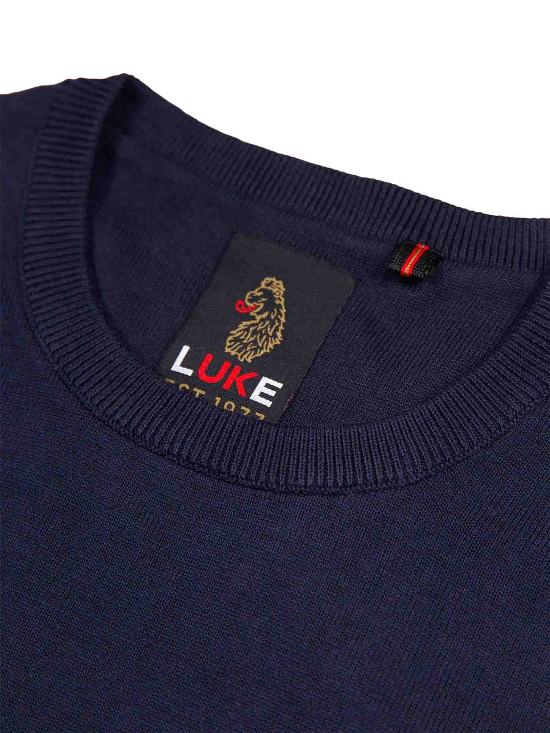 Product image 6 of 6, which shows LUKE 1977 Gerard 3 Knitted Jumper, Dark Navy, S
