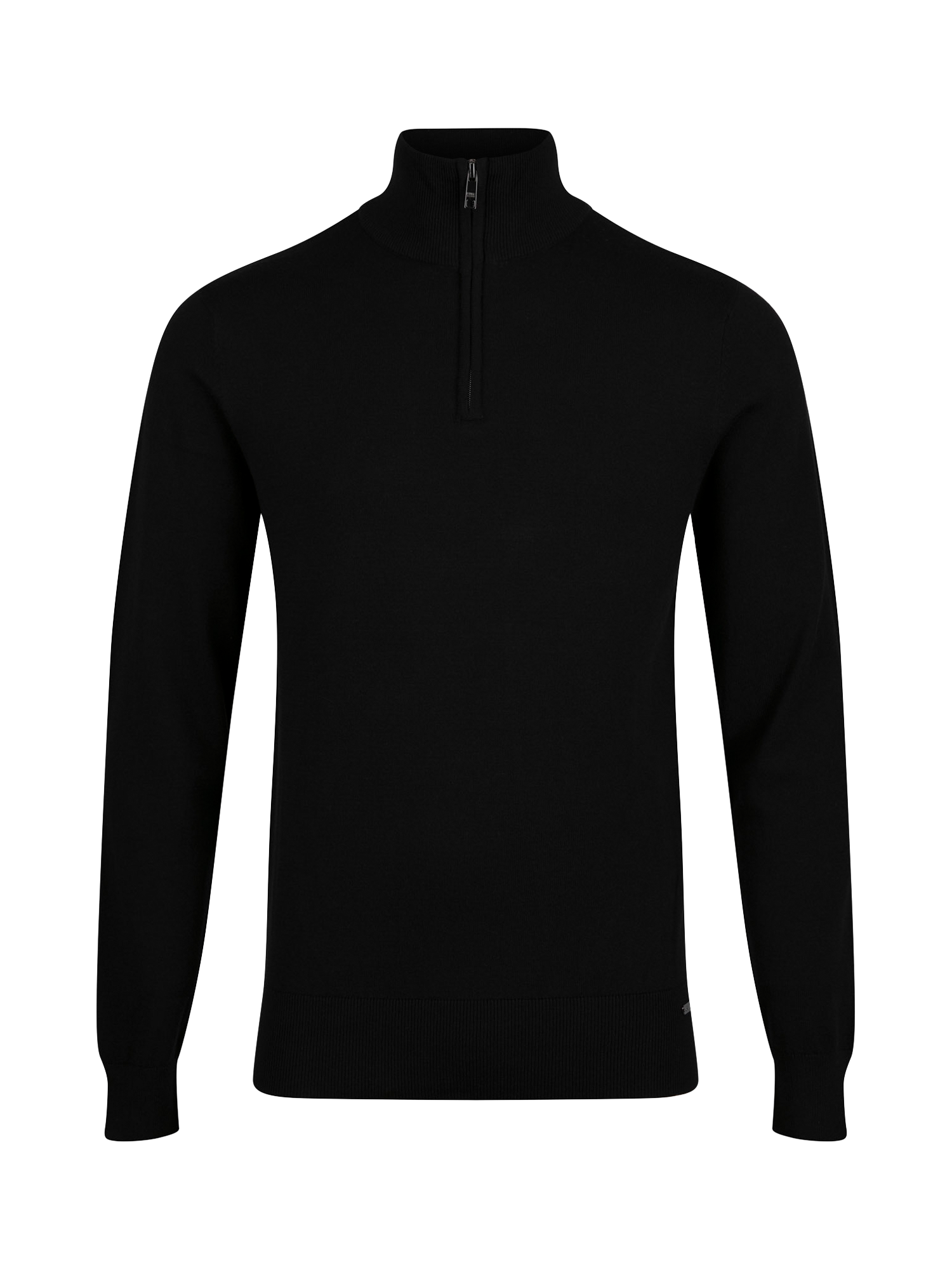 Product image 4 of 6, which shows LUKE 1977 Half Zip Cotton Jumper, Black, S