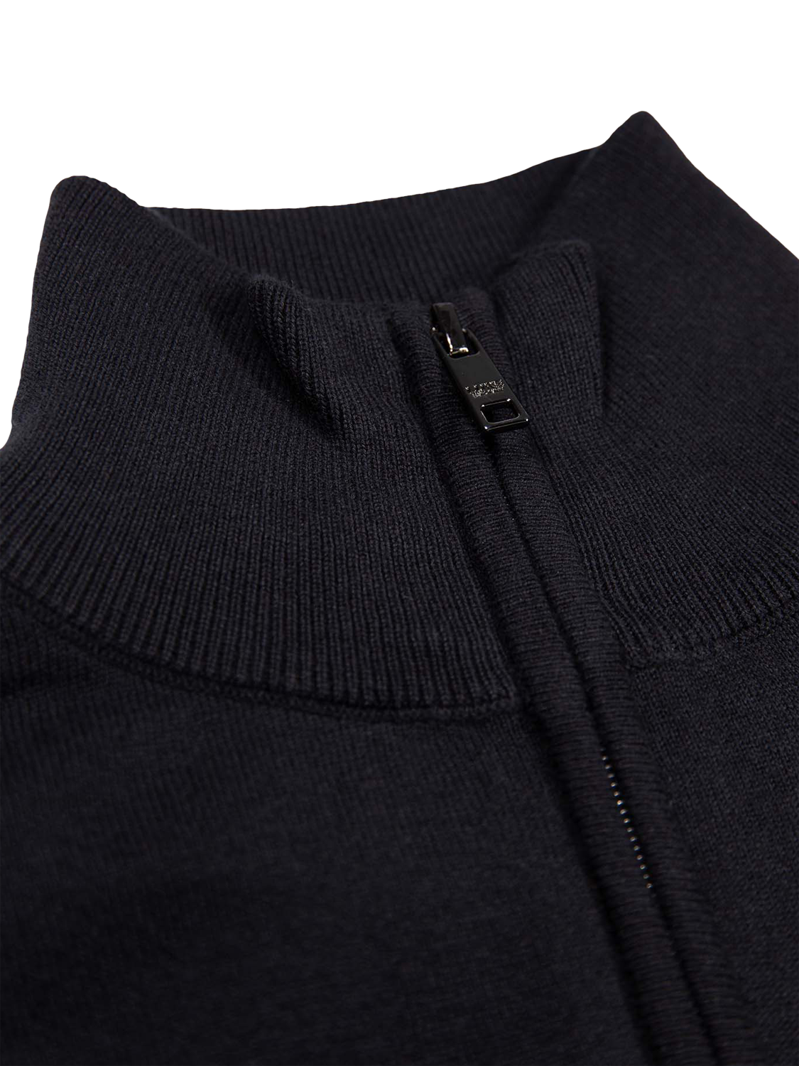 Product image 6 of 6, which shows LUKE 1977 Half Zip Cotton Jumper, Black, S