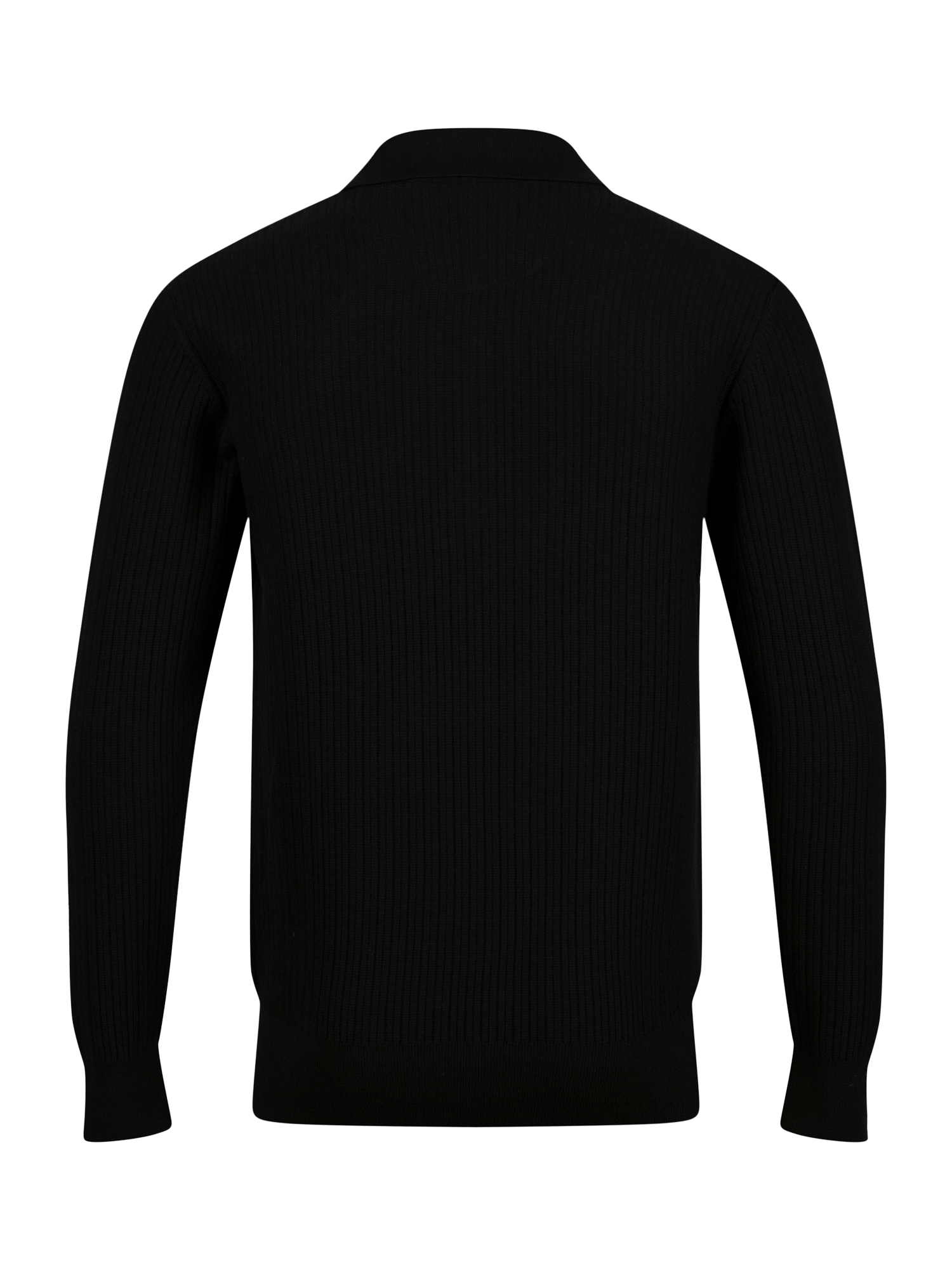 Product image 5 of 6, which shows LUKE 1977 Half Zip Cotton Jumper, Black, S